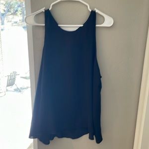 Open back silk blouse